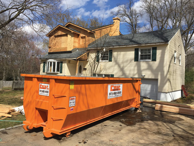 When renting a dumpster for a house clean is necessary