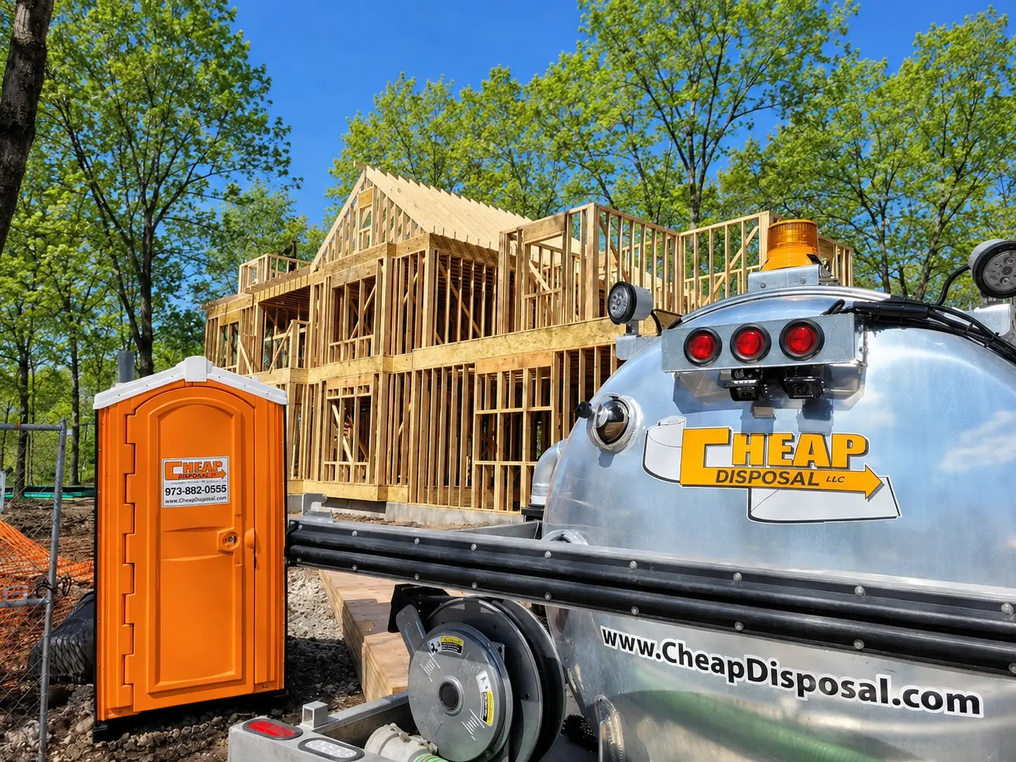 Portable Toilet Rental For Construction Sites